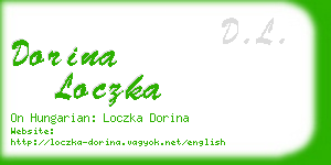 dorina loczka business card